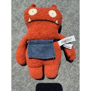 Ugly Dolls Plush Red Jean Apron Wage 2002 8" Small Pretty Ugly LLC